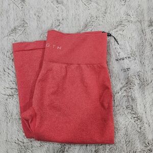 NVGTN Red Leggings Vibrant Athletic Bottoms